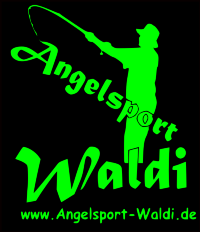 Angelsport, Waldi, Angelsport Waldi, Logo, Grün, Neon